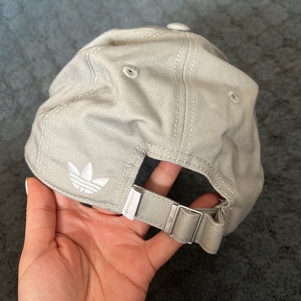 Gray Adidas Adjustable Baseball Hat One Size - image 3